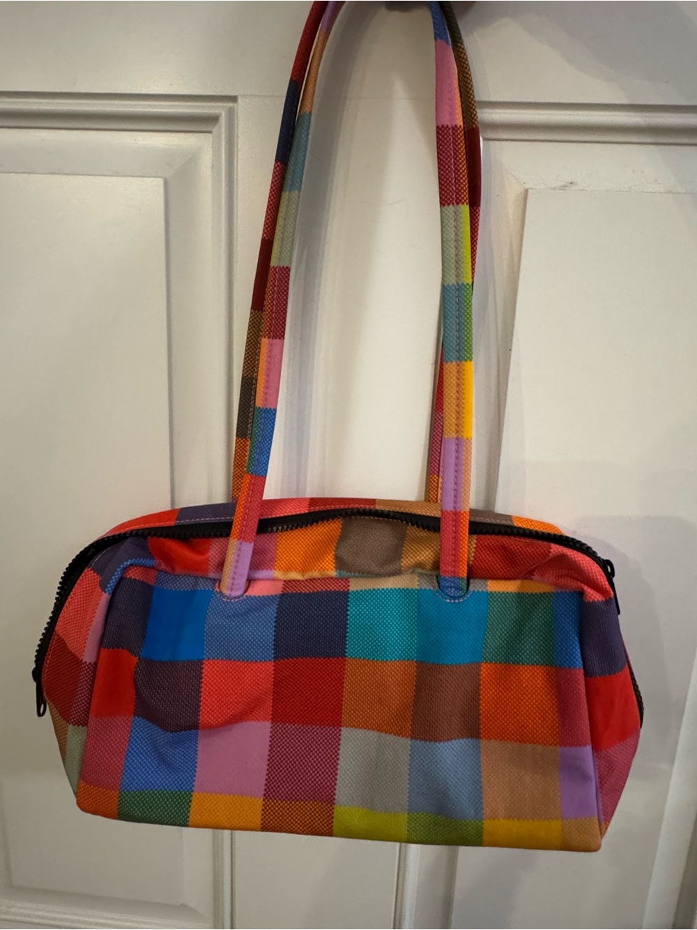 Regular Size Bowler Bag Madras Baggu - Picture 2 of 2